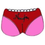 NAUGHTY PINK PANTIES PIN